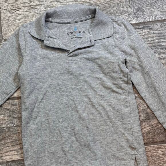 Crewcuts grey l/s polo size 4-5 - Picture 2 of 4